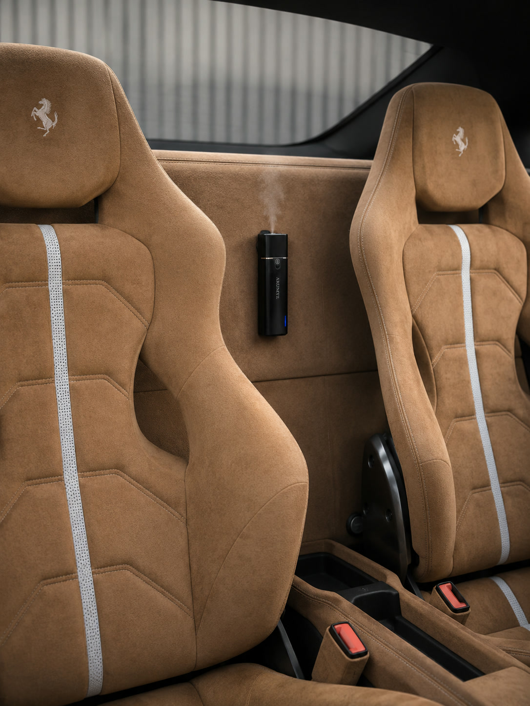 Car interior with the ARUMYZ diffuser